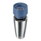 EMSA Travel Mug ECO Isolierbecher, 360ml Edelstahl/Blau