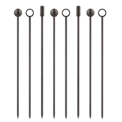 Lurch Cocktail Picker, smokey grey, 9er Set, 3 Sorten