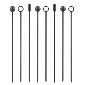 Lurch Cocktail Picker, smokey grey, 9er Set, 3 Sorten