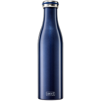 Isolier-Flasche Edelstahl 0,75 metallic-blau