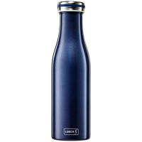 Isolier-Flasche Edelstahl 0,5l metallic-blau