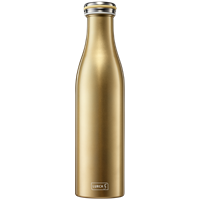 Isolier-Flasche Edelstahl 0,75 gold-metallic