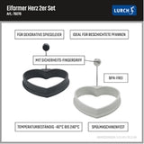 Silikon Eiform 2er Set - Herz