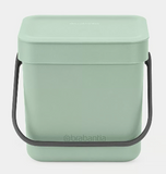 BRABANTIA Sort & Go Abfallbehälter / Komposteimer, 3 Liter, verschiedene Farben