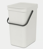 BRABANTIA Sort & Go Abfalleimer / Komposteimer, 12 Liter, verschiedene Farben