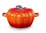 Le Creuset Signature Kürbis Bräter aus Gusseisen, Ø 24 cm, ofenrot