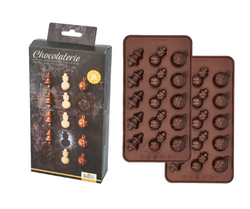 Chocolaterie Weihnachten-Pralinenformen-Set, BPA frei