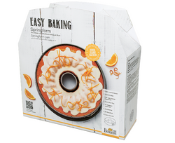 Easy Baking Antifhaft-Springform mit zwei Böden, Ø 28 cm