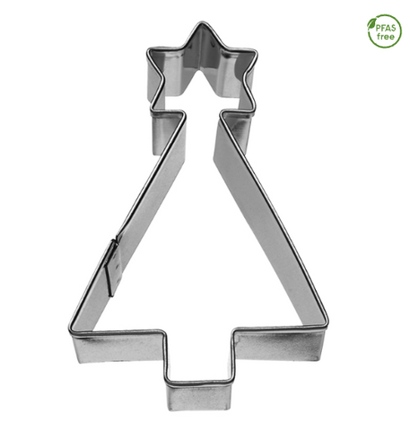 Ausstechform 'Weihnachtsbaum geometrisch', 7,5 cm, Edelstahl           n