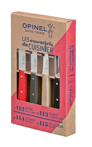 Opinel LES ESSENTIELS LOFT Küchenmesser-Set, 4-teilig