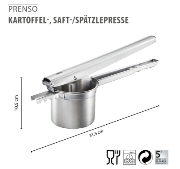 Gefu Kartoffel-, Saft- und Spätzlepresse PRENSO