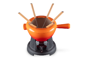 Fondue-Set aus Gusseisen Le Creuset