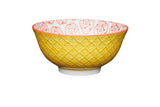 KitchenCraft Bowl Bright Yellow Floral