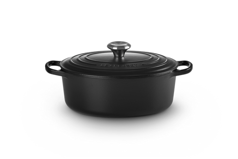 Creuset Bräter, oval 27 cm, schwarz