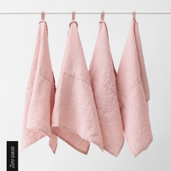 LinenTales Zero Waste Leinenservietten-4erSet MISTY ROSE