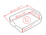 Appolia Auflaufform rechteckig ecru 32 cm