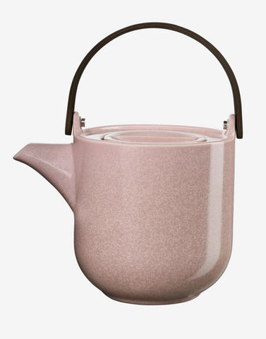 ASA Teekanne mit Holzgriff, hanami, 0,6 Liter, rosa