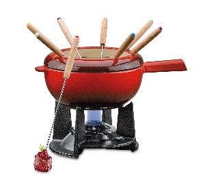 Spring Fondue-Set "Saas-Fee" 2 Liter, Gusseisen emailliert