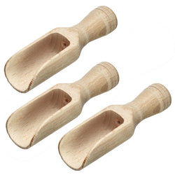 3 Gewürzschaufeln »Midi«, 4 ml, 7,5 x 2,5 x 1,8 cm, Buchenholz