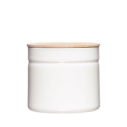 Riess storage jar 1350ml with ash wood lid, different colours